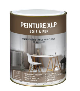 PEINTURE BOIS ET FER VELOURS - TEINTÉE JAUNE ET VERTE