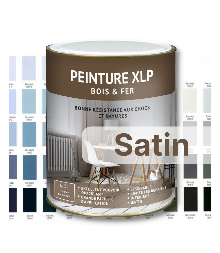 PEINTURE BOIS ET FER XLP SATIN - NEUTRE