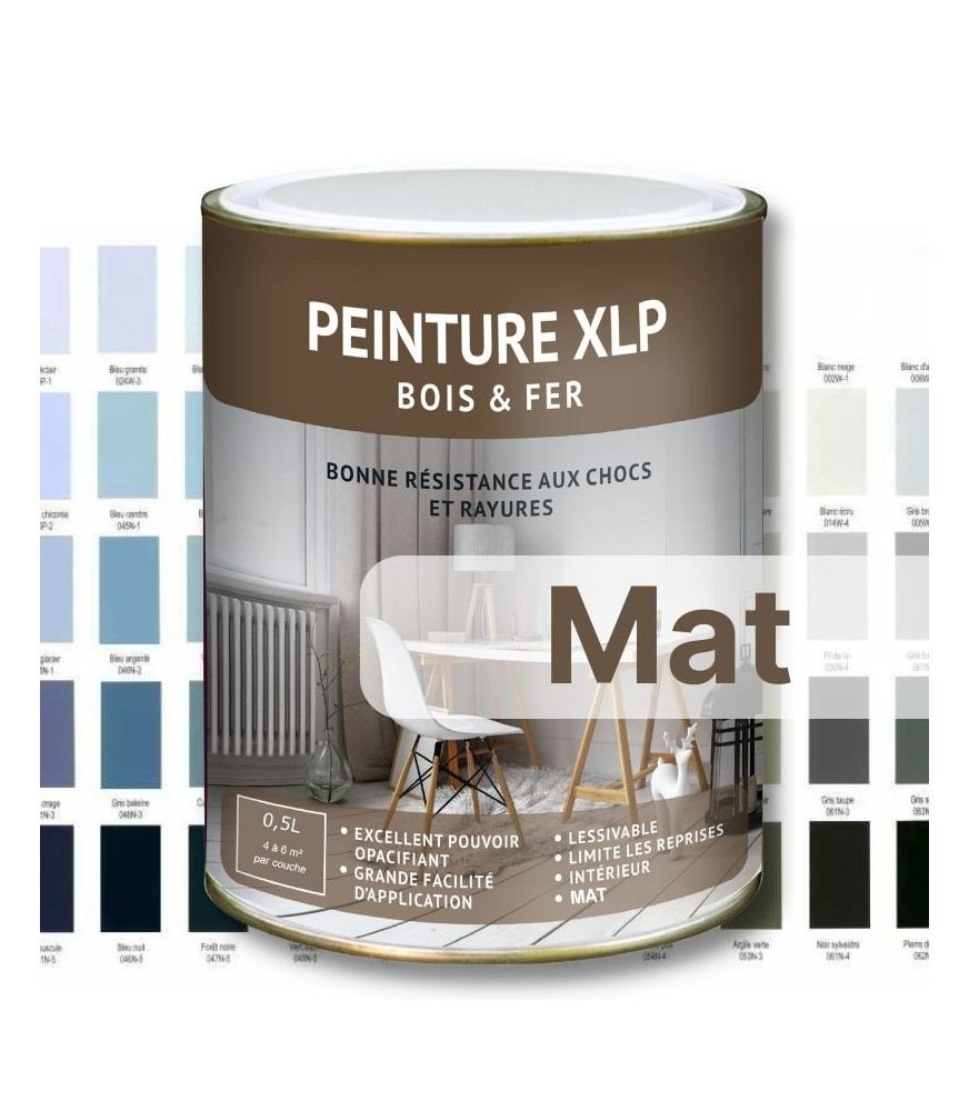 PEINTURE BOIS ET FER XLP MATE - NEUTRE