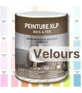 PEINTURE BOIS ET FER XLP VELOURS - PASTEL