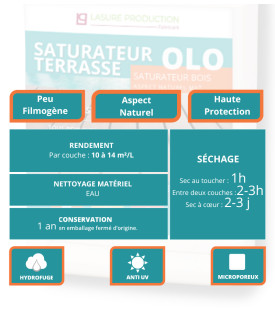 OLO | SATURATEUR TERRASSE - Caractéristiques