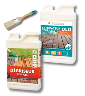 KIT  |  OLO SATURATEUR TERRASSE + DEGRISEUR 5L + BROSSE ACRYLIQUE 60 MM