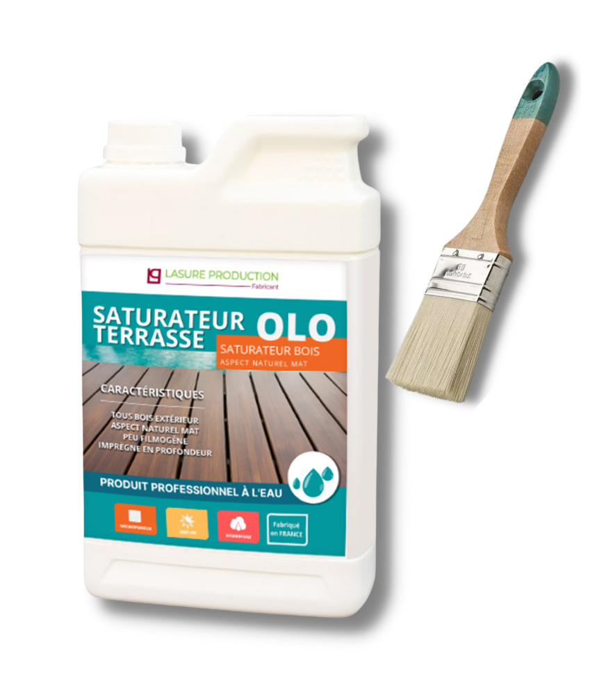 KIT  |  OLO SATURATEUR TERRASSE + BROSSE ACRYLIQUE 60 MM