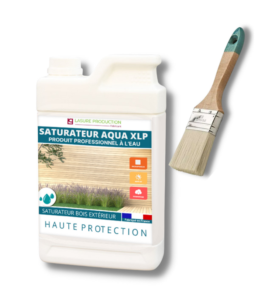 KIT | XLP AQUA 5 L  + BROSSE PLATE ACRYLIQUE 60 MM