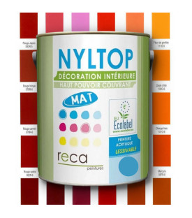 PEINTURE INTÉRIEURE MATE - ROUGE / ORANGE
