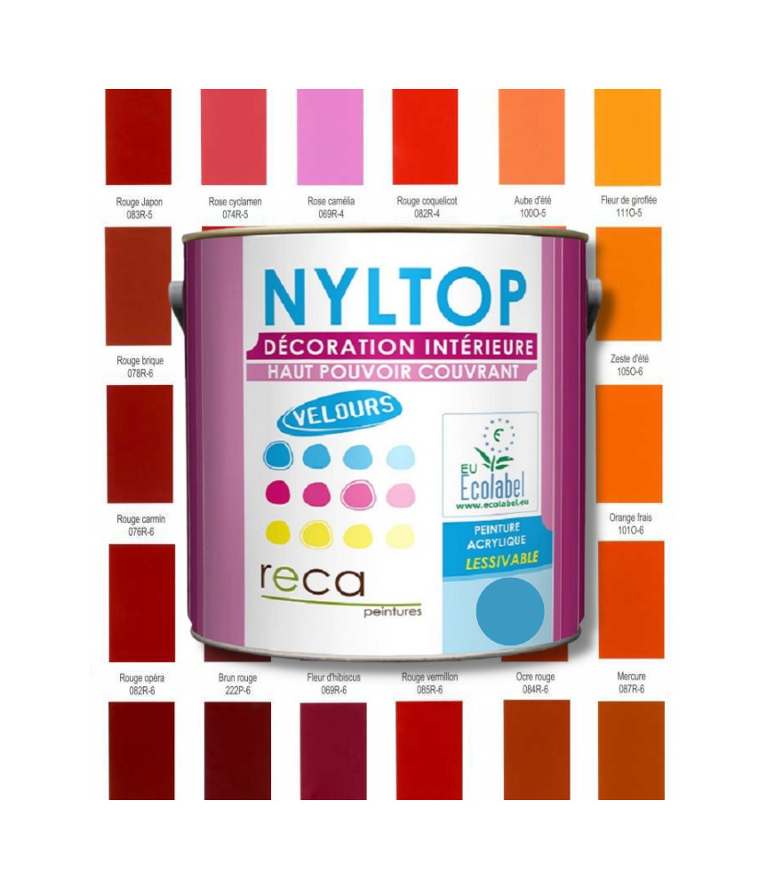 PEINTURE INTÉRIEURE VELOURS - ROUGE / ORANGE