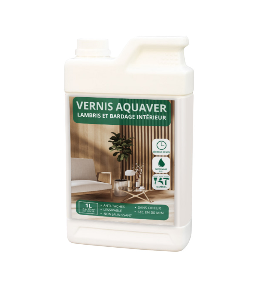VERNIS ACRYLIQUE POUR LAMBRIS : AQUAVER