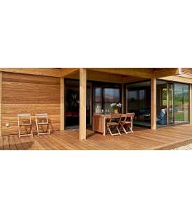 SATUROIL appliqué pour entretenir une terrasse bois